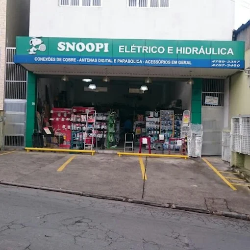 Fachada da loja Snoopi Elétrico e Hidráulico